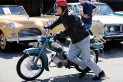 "Oldtimer Sunday Morning Treffen" auf dem Stierenmarktareal in Zug. (Bild: Stefan Kaiser (Neue ZZ))