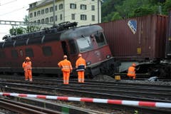 In den Zügen war jeweils ein Lokführer anwesend. Diese blieben unverletzt. (Bild: Urs Hanhart (Neue UZ))