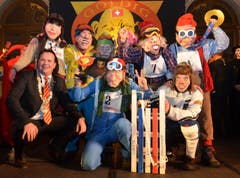 Das Team «Schlittelrennen» ist der Gewinner des goldigen Grend. (Bild: Claudia Surek)