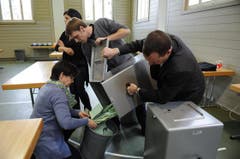 Die grosse Auszählung der Urner Wahlen. (Bild: Urs Hanhart/Neue UZ)
