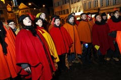 «Füür und Flamme» singen für Sandra Häfeli und Michael Häfeli. (Bild: Werner Schelbert / Neue ZZ)