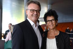 Stadtpräsident Stefan Roth mit Ehefrau Ursula. (Bild: Eveline Beerkircher/Neue LZ)