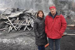 Der Besitzer Hans Herger mit seiner Frau. (Bild: Urs Hanhart/Neue UZ)