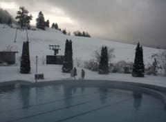 Schnee in Morschach (Bild: Webcam)