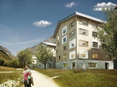 Das Haus Fuchs im Sommer. (Bild: Visualisierung PD)