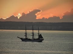 Wenn das nicht ein wunderbarer Start in den neuen Tag ist ! Aufgenommen in Palma de Mallorca. (Bild: Margrith Imhof-Röthlin)