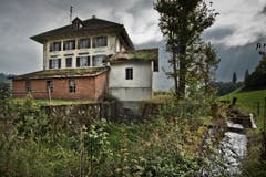 «Aussen sind wir gerne bereit, stilgetreu zu sanieren und das Gebäude im Originalzustand zu erhalten», sagt der Bauunternehmer. (Bild: Pius Amrein / Neue LZ)