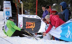 Engadin Skimarathon: Schwierige Abfahrt im Stazerwald (Bild: Swiss Image / Andy Mettler)
