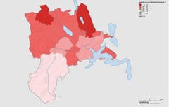Es lockt der Seeblick: Am stärksten gewachsen ist in den letzten fünf Jahren die Region Seetal (6.6%) um den Baldeggersee. Kaum angestiegen sind die Bevölkerungszahlen im Entlebuch (1,2%). (Bild: Lustat Statistik Luzern)