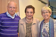 Erjassten den ersten bis dritten Platz: Edi Eichenberger, Rösi Portmann und Hedy Marti. (Bild: Claudia Surek)