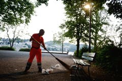 Albert Kreienbühl beim Inseli. (Bild: Corinne Glanzmann / Neue LZ)