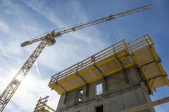 Hier entsteht das Haus Biber (Bild: Keystone)