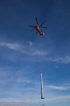 Der Helikopter ist ein Kamov-Doppelmotoren-Schwerlast-Helikopter. (Bild: pd/Raju Boog)