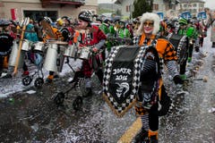 Bräntetätscher Schwarzenbach mit dem Motto Joker. (Bild: Boris Bürgisser / Neue LZ)
