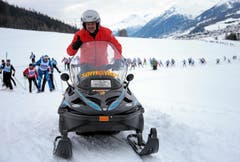 Engadin Skimarathon: Laeufergruppe (Bild: Swiss Image / Remy Steinegger)