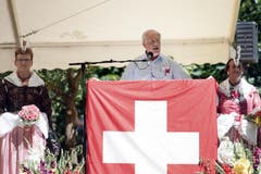 Johann Schneider-Ammann bei der Ansprache. (Bild: Pius Amrein / Neue LZ)