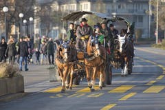 Eine Kutsche fährt zum "Märlisunntig". (Bild: Maria Schmid / Neue ZZ)