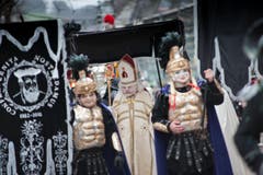 Fritschi Umzug am Schmutzigen Donnerstag in der Stadt Luzern. Auf dem Bild zu sehen ist die Gruppe "Nostradamus". Das Bild entstand am Donnerstag, 4. Februar 2016. (Bild: Pius Amrein (Neue LZ))