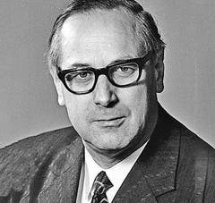 Hans Hürlimann (CVP), Kanton Zug, im Bundesrat von 1973 - 1982. (Bild: Archiv Neue LZ)