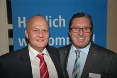 Heinz Bossert (links) und Franz Stalder, Detaillistenverband.