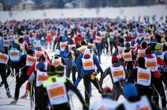 Engadin Skimarathon: Laeuferfeld bei Sils (Bild: Swiss Image / Remy Steinegger)
