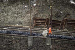 Das Bord ist mit Pneus geschützt. (Bild: Keystone)