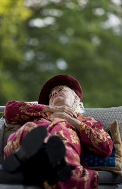 Albrecht Hirche als Richard Wagner bei Proben fuer das Freilichtspiel "Tell trifft Wagner". (Bild: Keystone)
