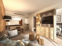 Ein Blick in die neuen Zimmer des zweiten Sawiris-Hotels in Andermatt. (Bild: PD)