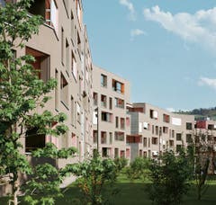 Wohnüberbauung Chriesimatt, Baar - Graber Pulver Architekten AG, 2014. (Bild: Baudirektion Kanton Zug)