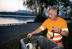 Albert Kreienbühl beim Inseli. (Bild: Corinne Glanzmann / Neue LZ)