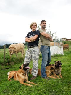 Balz Koller ist Landwirt und Hundekursleiter. Er und Angelina Schaffner bieten spezielle Kurse für Hofhunde in Sempach an. (Bild: Corinne Glanzmann / Neue LZ)