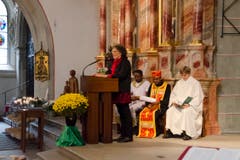 Die Eritreer sind mittlerweile die grösste Gruppe aussereuropäischer Migranten in Luzern. Zum ersten Mal feierte eine Pfarrei der Zentralschweiz einen gemeinsamen Gottesdienst mit einer eritreisch-orthodoxen Exilgemeinde. (Bild: Dominique Huwyler)