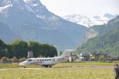 Der PC-24 vor dem Start zu seinem Jungfernflug. (Bild: Matthias Piazza (Neue NZ))