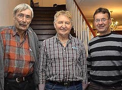 1.–3. Rang: Alois Müller (Mitte), Willy Albisser und Bruno Scheidegger (links). (Bild: Claudia Surek)