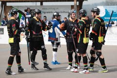 Torjubel bei den Rebells durch Christoph Stocker (#26). (Bild: Roger Zbinden / Neue ZZ)