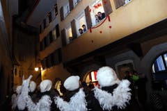 Beim Chrööpflimee-Singen in Zug. (Bild: Werner Schelbert / Neue ZZ)