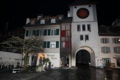 Das Restaurant Untertor am Eingang zum Städtli Willisau wurde durch den Brand vollständig zerstört. (Bild: Radio Pilatus)