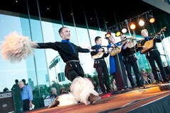 Die Band Kolchika aus Georgien (Bild: Boris Bürgisser / Neue LZ)