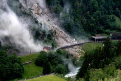 Gewaltige Gesteinsmasen donnerten zu Tal. (Bild: Nadia Schärli/Neue LZ)