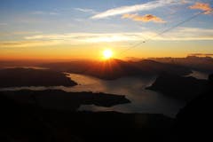 Sonnenaufgang bei der Klimsenkapelle (3. August 2015). (Bild: Paul von Allmen)