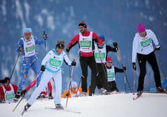 Engadin Skimarathon: Aufstieg Olympiaschanze St. Moritz (Bild: Swiss Image / Andy Mettler)