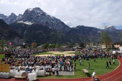 Die Arena am Kantonalschwingfest. (Bild: Urs Hanhart / Neue UZ)