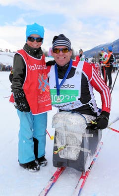 Engadin Skimarathon: Ziel erreicht (Bild: Swiss Image / Remy Steinegger)