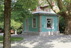 Kunstkiosk Baar (Robert Fellmann-Park) - Röösli Architekten AG, 2013. (Bild: Baudirektion Kanton Zug)