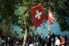 Fahnenschwinger. (Bild: Pius Amrein / Neue LZ)