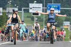 7. Slow Up um den Sempachersee (Bild: Dominik Wunderli / Neue LZ)
