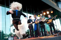 Die Band Kolchika aus Georgien (Bild: Boris Bürgisser / Neue LZ)
