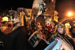 Eintrommeln in Altdorf. (Bild: Urs Hanhart / Neue UZ)