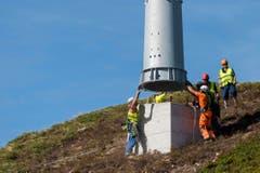 Und wird gleich montiert. (Bild: Keystone/Urs Flüeler)