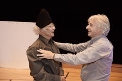 Hans K. Müller und Emil Steinberger. (Bild: Eveline Beerkircher/Neue LZ)